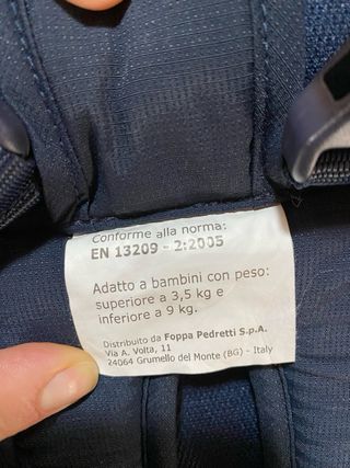 Marsupio Foppapedretti Blu e Arancione