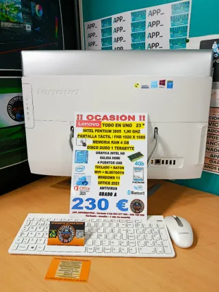 Lenovo Todo en Uno 23 Intel Pentium 4GB RAM