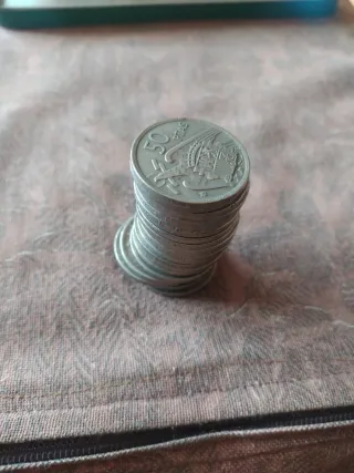 22 Monedas 50 Ptas Franco