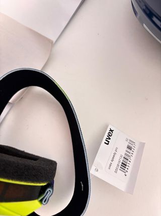 Casco y Gafas Esquí Niños Unisex Azul