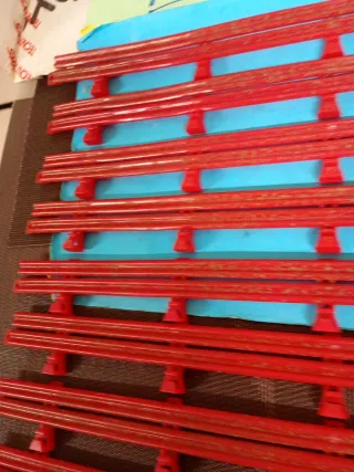 Lote 12 vallas dobles Scalextric efecto sucio