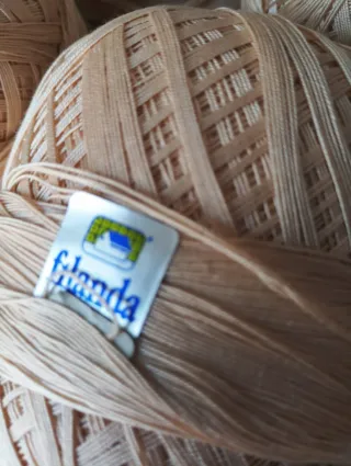 Stock di 9 gomitoli di Filo di cotone Ritorto 16 F