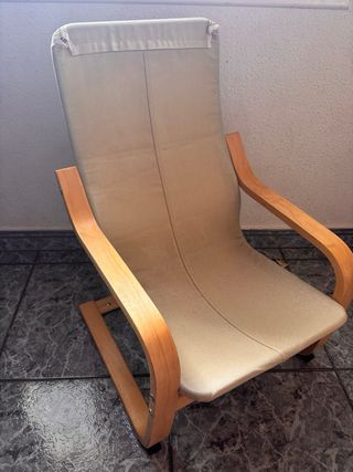 Sillón Poäng Ikea Madera Beige