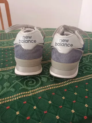 Zapatillas New Balance ML574EVN Azul/Blanco Talla