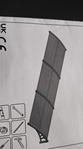 Marquesinas de plástico negro/marrón