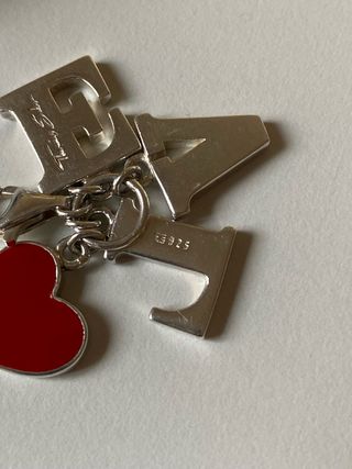 Charm Thomas Sabo LOVE Corazón Rojo Plata