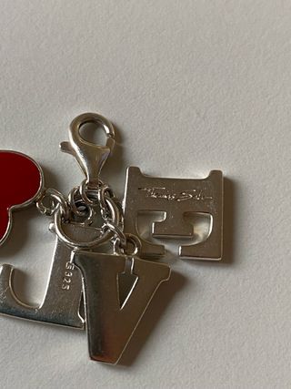 Charm Thomas Sabo LOVE Corazón Rojo Plata