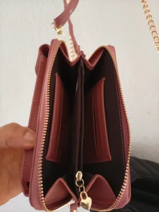 Lote 2 bolsos negro y rosa