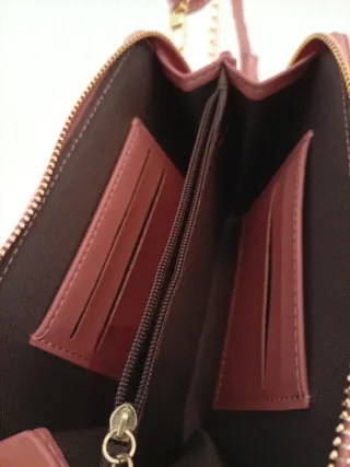 Lote 2 bolsos negro y rosa