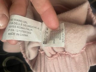 Felpa corta M&V con orsetto rosa L