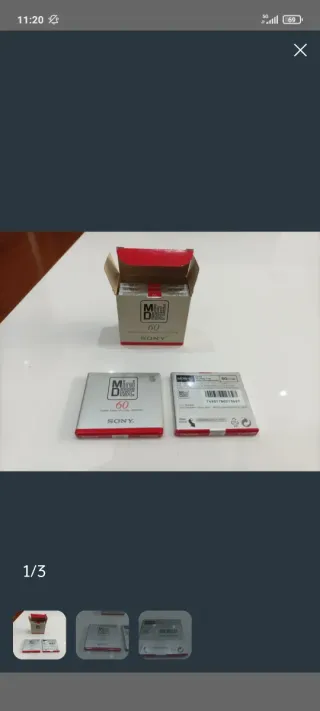 Sony MiniDisc MDW-60 (60 min) - Caja 5 unidades