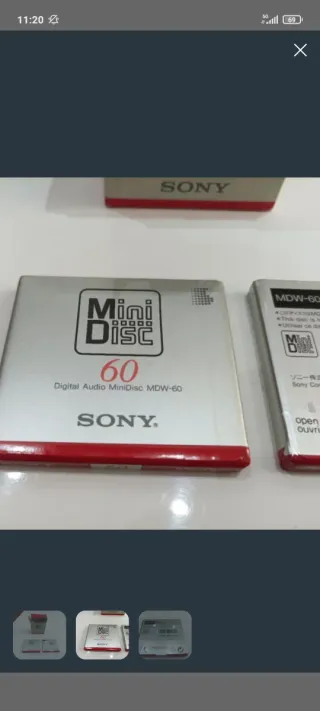 Sony MiniDisc MDW-60 (60 min) - Caja 5 unidades