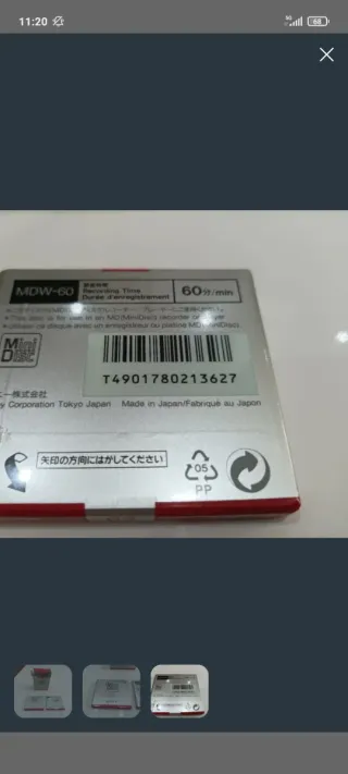 Sony MiniDisc MDW-60 (60 min) - Caja 5 unidades