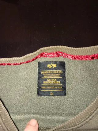 Jersey Alpha Industries Verde Oliva