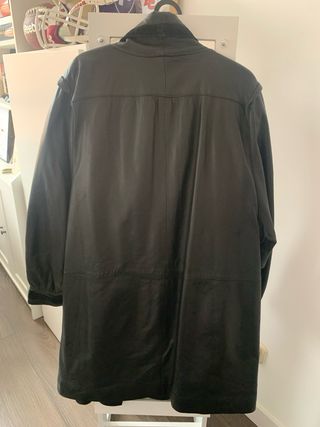 Chaqueta de piel negra vintage