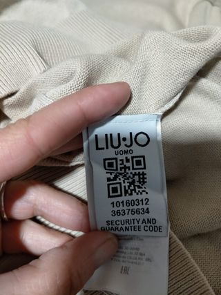 Camiseta Liu Jo manga larga beige