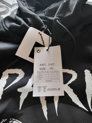 Sudadera Negra PARIS Oso Pick Me.