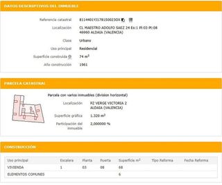 Piso en venta en Aldaia