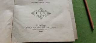 Libro año 1889 Diccionario latino - español