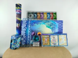 Lote Pokémon: Carpetas, Latas y Cartas