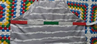 Abito estivo lungo donna grigio e bianco