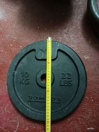 Disco pesa 10 kg (22 lbs) Domios