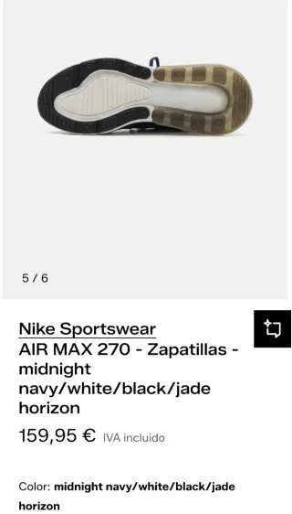 Nike Air Max 270 Zapatillas Azul/Blanco