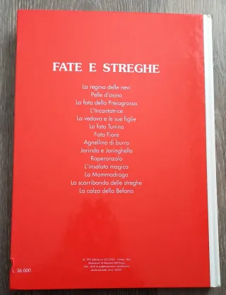 Libro Fiabe di Fate e Streghe 1993 Ed. La Lucciola