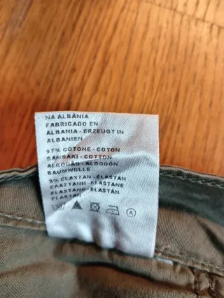 Pantaloni cargo verde oliva uomo. SCOUT. T- S