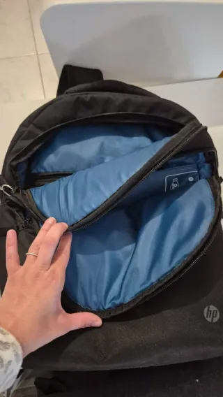 Mochila HP Negra Ordenador Espaciosa