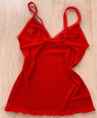 Top Canottiera Y2K Vintage Rosso