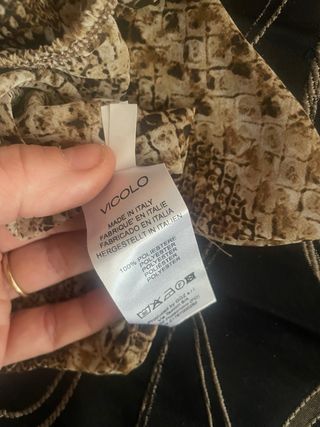 Camicetta Vicolo stampa pitone tg S