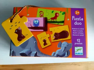 Puzzle Dúo Mamá y Bebé Djeco 12 piezas