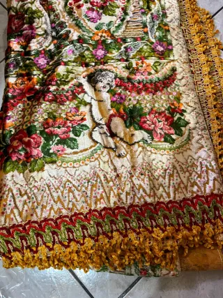 Antica coperta in velluto