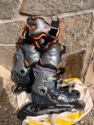 Patines en línea Boomerang con protecciones