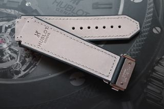 Correa Caucho Piel Gris para Hublot Big Bang HBB
