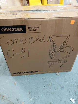 Silla de oficina ergonómica negra