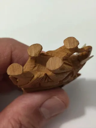 Coppia elefanti intagliati legno sandalo India