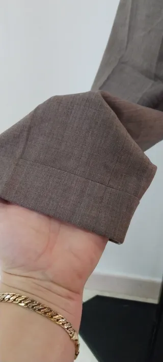 Pantaloni Fabiana Filippi marrone/grigio