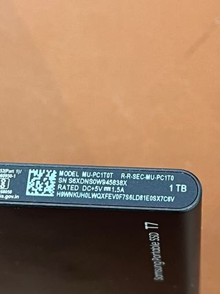 Samsung Portable SSD T7 1TB#45838X