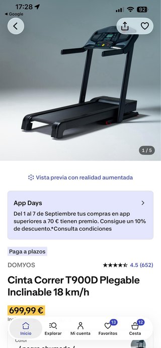 CINTA DE CORRER  T900D