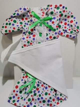 Vestido Madrileña con zapatos  Muñeca Nancy