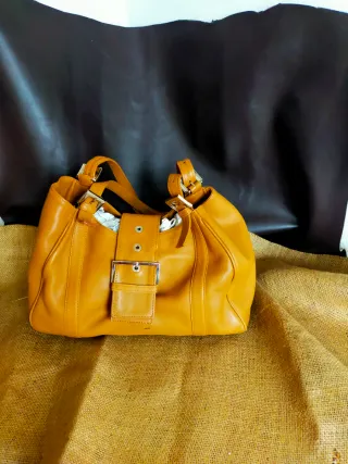 Bolso de cuero mujer camel