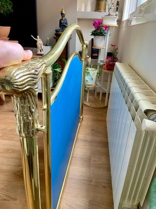 Espejo Vintage Dorado Latón