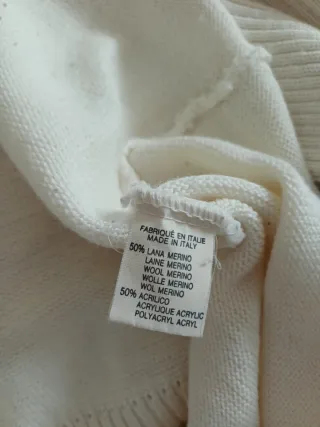 Maglione lungo bianco taglia unica