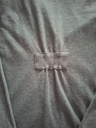 Chaqueta punto larga Zara gris