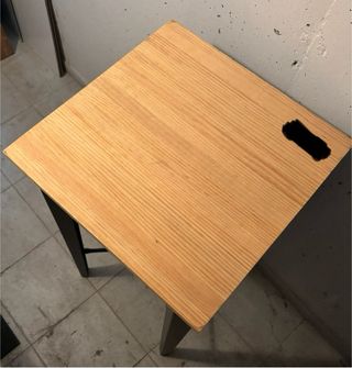 Mesa alta madera y metal (Disponible 2 uds)