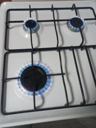 Cocina Gas Edesa 3 fuegos + Horno + Grill +Extract