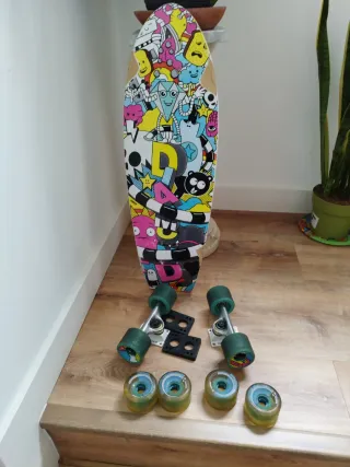 Longboard Diamond con ruedas