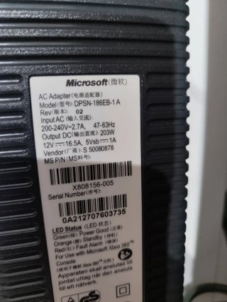 Transformador y cables Xbox 360
